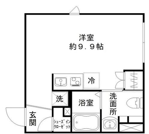 アーバンキューブ三鷹の物件間取画像